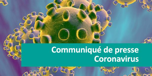 Communiqué de presse - Coronavirus