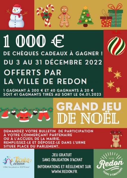 Grand jeu de Noël : 1 000 € de chèques-cadeaux sont à gagner !