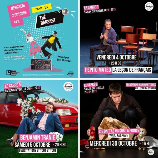 Saison culturelle du Carré 9 : vos rendez-vous d\'octobre